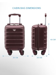 Flight Knight Burgundy Luggage - Image 2 of 7