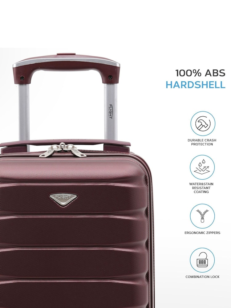 Flight Knight Burgundy Luggage - Image 3 of 7
