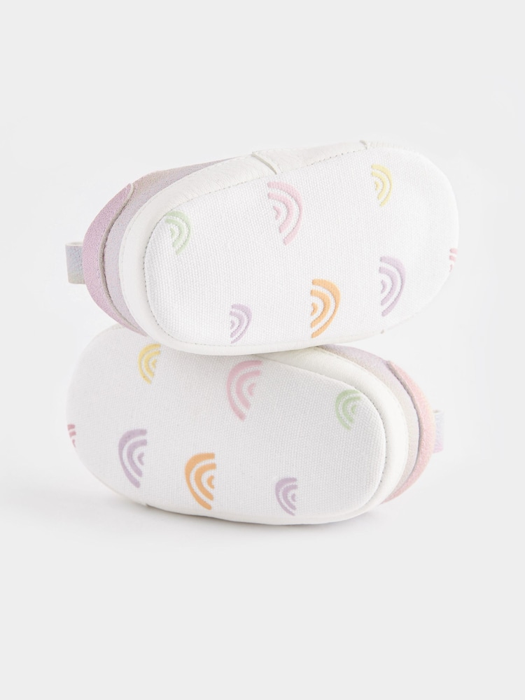 Multi Rainbow Two Strap Baby Trainers (0-24mths) - Image 3 of 5