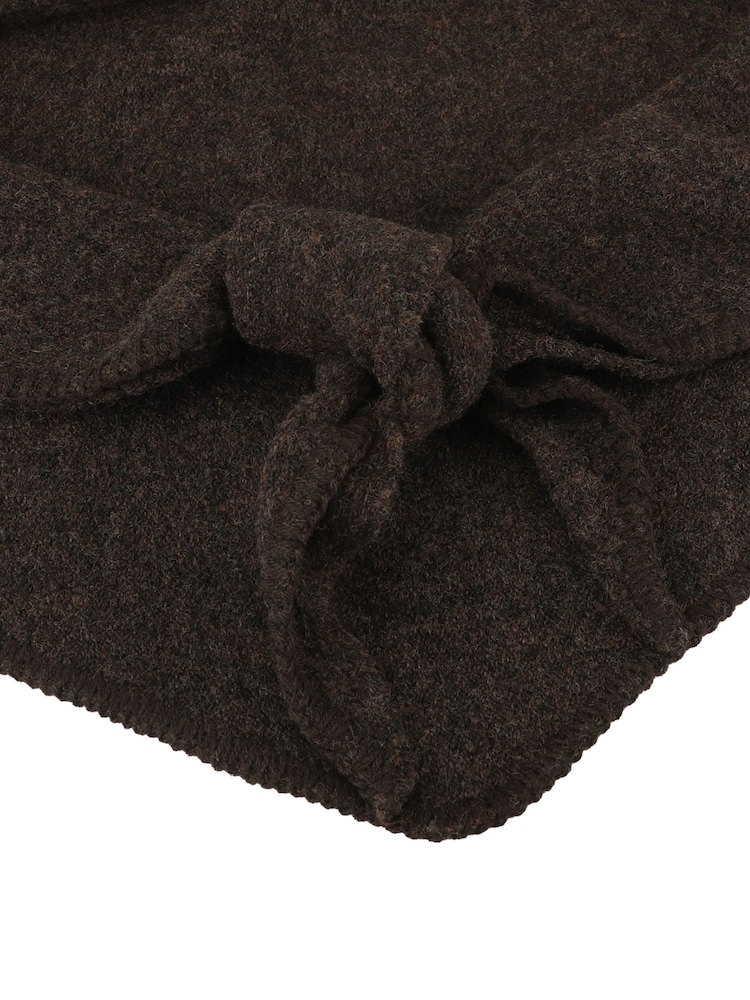 Totes Brown Wool Blend Triangle Scarf - Image 5 of 5