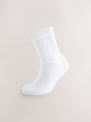 White Cushioned Sports Socks 4 Pack - Image 6 of 8