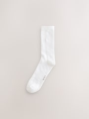 White Cushioned Sports Socks 4 Pack - Image 8 of 8