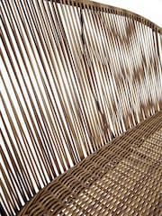 Charles Bentley Natural Zanzibar Garden 2 Seater Bench - Image 4 of 6