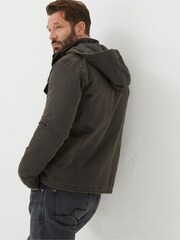 FatFace Brown Hooded Jacket - Image 3 of 6