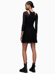 AllSaints Black Azura Skirt - Image 2 of 6