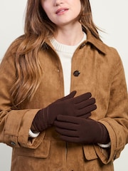 Totes Brown Thermal Gloves with Smartouch - Image 1 of 5