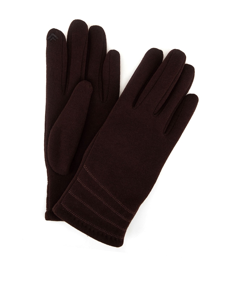 Totes Brown Thermal Gloves with Smartouch - Image 2 of 5
