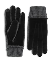 Totes Suede & Knitted Trim Gloves with Smartouch - صورة 3 من 5