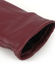 Crveno - Totes 3 Point Leather Gloves with Smartouch and Water Repellent Finish - Slika 5 od 5