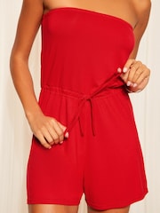 Rot - Friends Like These – Bandeau-Overall mit Taillenschnürung - Bild 2 von 4