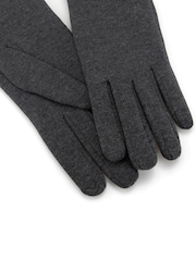 Totes Grey Thermal Gloves with Bow Detail and Smartouch - Image 4 of 5
