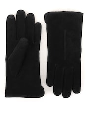 Noir - Totes Suede Gloves With Faux Fur Lining And Smartouch - Image 3 de 5