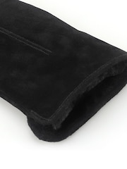 Noir - Totes Suede Gloves With Faux Fur Lining And Smartouch - Image 5 de 5