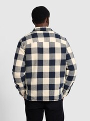 Farah Grey Veneto Relaxed Fit Long Sleeve Wadded Overshirt - Image 2 of 5