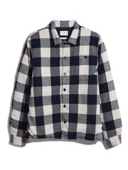 Farah Grey Veneto Relaxed Fit Long Sleeve Wadded Overshirt - Image 5 of 5