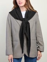 Totes Black Wool Blend Triangle Scarf - Image 1 of 5