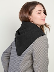 Totes Black Wool Blend Triangle Scarf - Image 2 of 5