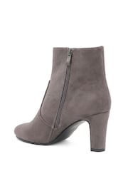Pavers Grey Block Heeled Ankle Boots - Image 4 of 6