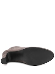 Pavers Grey Block Heeled Ankle Boots - Image 6 of 6