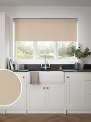 Natural Vanilla Solar Made to Measure Blackout Roller Blind - Image 1 of 6