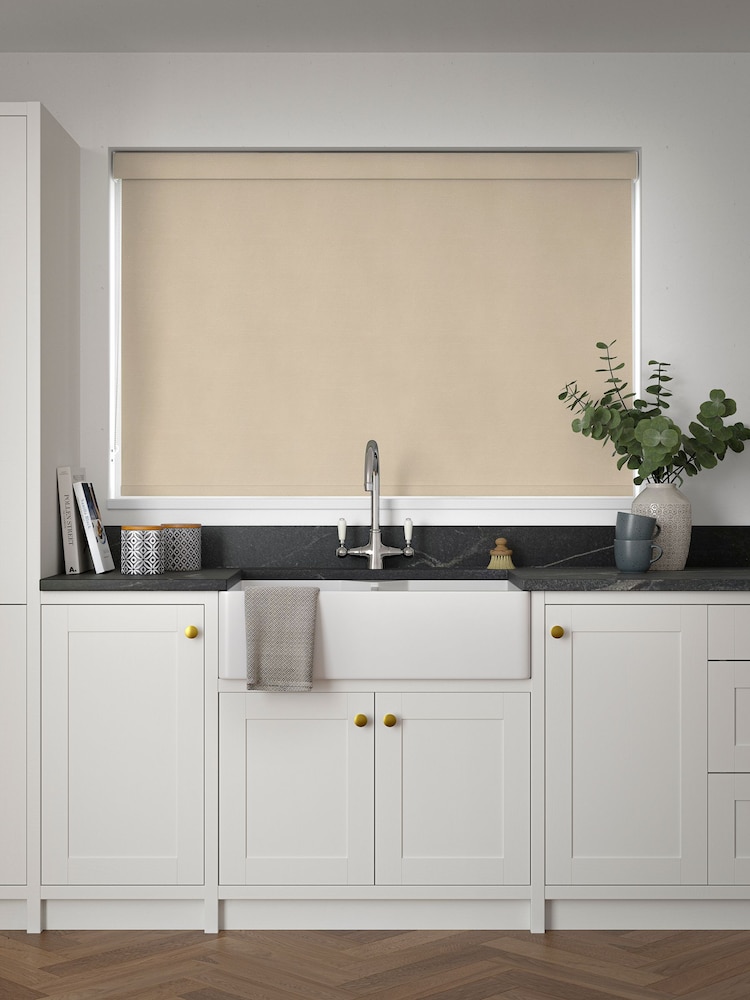 Natural Vanilla Solar Made to Measure Blackout Roller Blind - Image 2 of 6