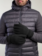 Totes Black Fleece Gloves with Smartouch - Image 1 of 5