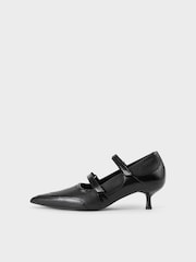 Vagabond Shoemakers Lykke Two Strap Mary Jane Black Heels - Image 1 of 3