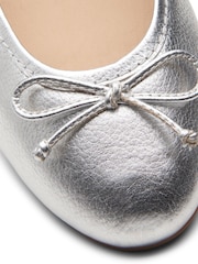 Clarks Silver Standard Fit (D) Leather Fawna Lily Shoes - Image 8 of 8