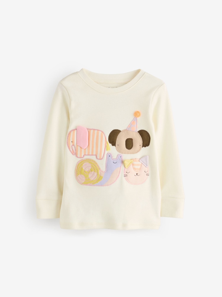 Pastel Character Long Sleeve Snuggle Pyjamas 3 Pack (9mths-16yrs) - Image 10 of 15