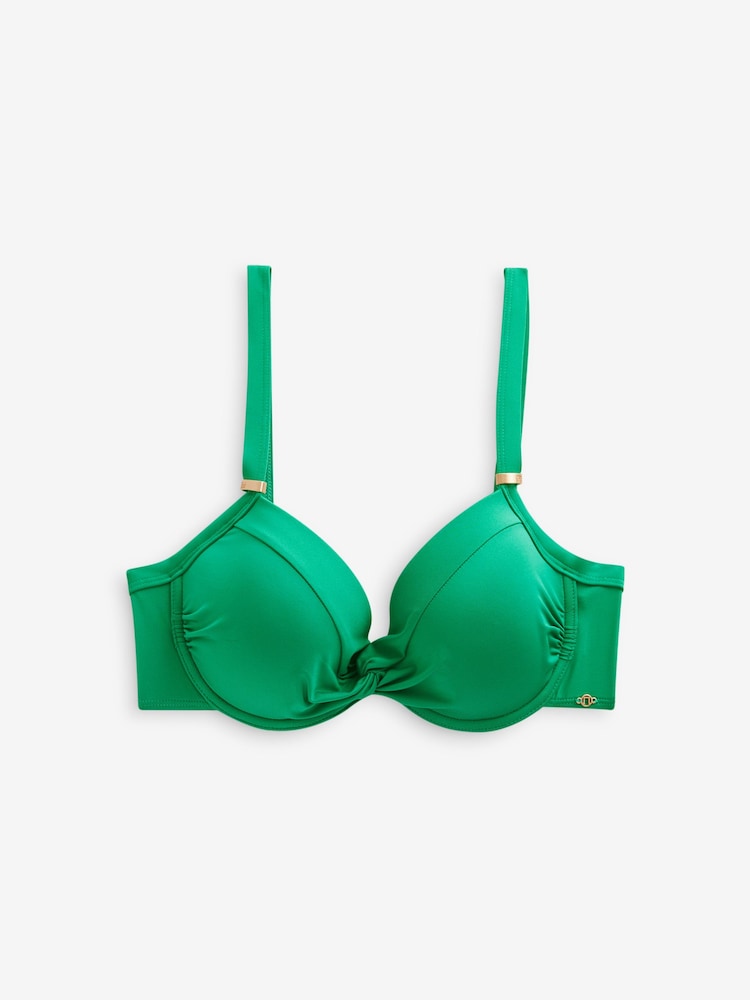 Green Shaping Padded Wired Bikini Top - Image 7 of 7