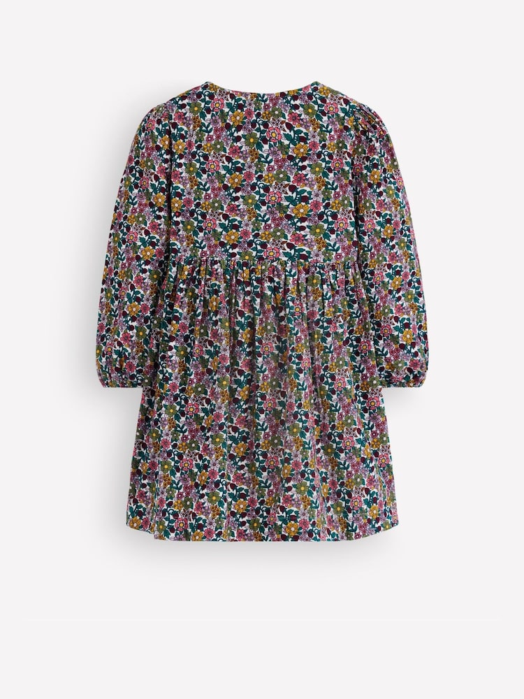 Boden Green Norah Button-through Bow Dress - Image 2 of 3 Boden Green Norah Button-through Bow Dress - Image 2 of 3