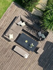 Maze Mink Brown Garden Pulse Corner Dining Set - Image 2 of 6