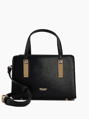 Dune London Black Dinkydenbeigh Mini Branded Handle Tote Bag - Image 3 of 6