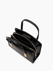 Dune London Black Dinkydenbeigh Mini Branded Handle Tote Bag - Image 5 of 6