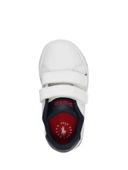 Polo Ralph Lauren Navy/White Hertitage Court III Velco Strap Trainers - Image 3 of 3