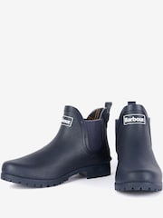 Barbour® Navy Wilton Chelsea Wellington Boots - Image 3 of 8