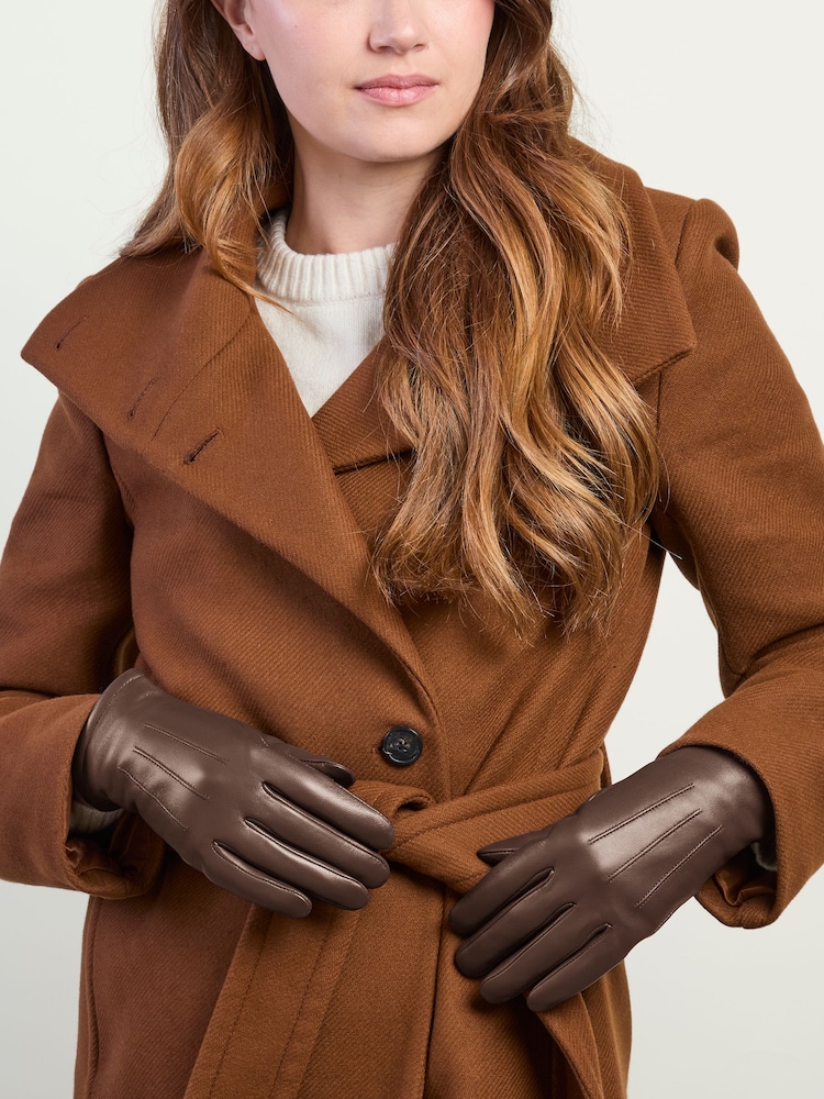 Smeđa - Totes 3 Point Leather Gloves with Smartouch and Water Repellent Finish - Slika 1 od 5 Smeđa - Totes 3 Point Leather Gloves with Smartouch and Water Repellent Finish - Slika 1 od 5