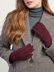 Totes Red Thermal Gloves with Smartouch - Image 1 of 5
