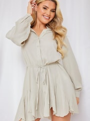 Шифоновое платье мини с V-образным вырезом In The Style Perrie Sian - Image 2 of 5