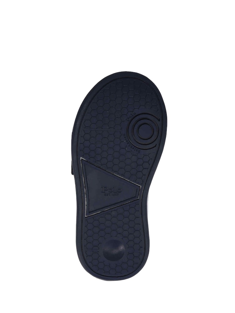 Polo Ralph Lauren Navy Hertitage Court III Velco Strap Trainers - Image 2 of 2