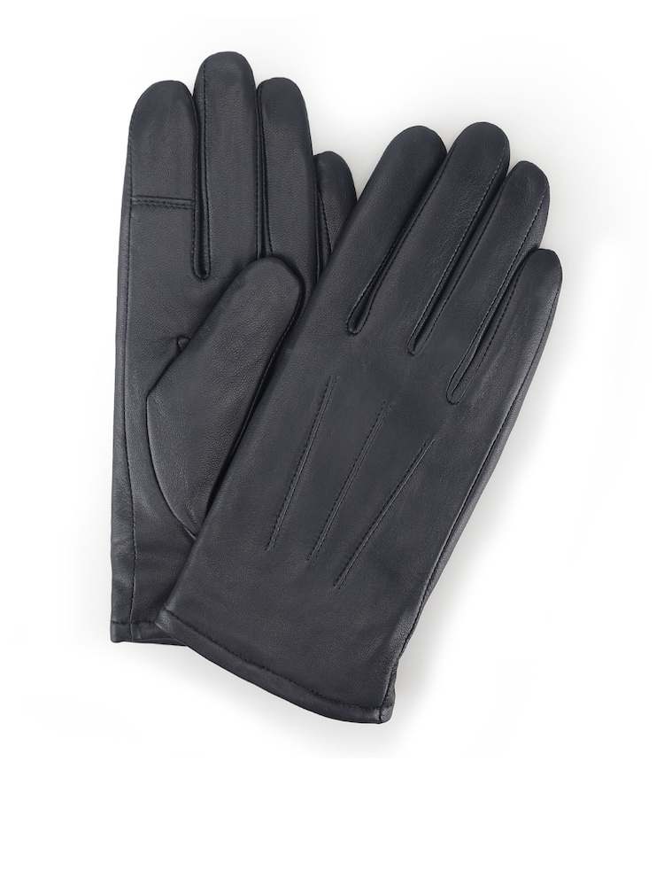 Plavo - Totes 3 Point Leather Gloves with Smartouch and Water Repellent Finish - Slika 2 od 5 Plavo - Totes 3 Point Leather Gloves with Smartouch and Water Repellent Finish - Slika 2 od 5