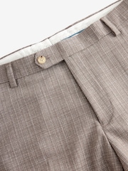 Neutral Slim Fit Textured Suit Trousers - Image 7 of 9