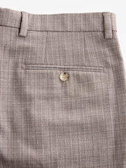 Neutral Slim Fit Textured Suit Trousers - Image 8 of 9