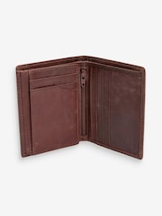 Tan Brown Leather Bifold Wallet With Embossed Stag - Image 2 of 2