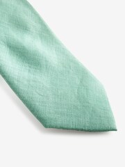 Seafoam Green 100% Linen Tie - Image 2 of 3