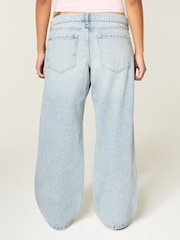 Hollister Blue Ultra Low Rise Baggy Jeans - Image 4 of 6