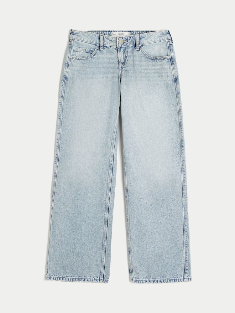 Hollister Blue Ultra Low Rise Baggy Jeans - Image 6 of 6