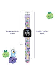 Peers Hardy Purple Bluey Fruits Led Display Watch With Silicone Character Strap For Kids - Image 4 of 5