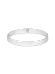 Lipsy Jewellery Silver Tone Heart Bangle Gift Boxed Bracelet - Image 2 of 2