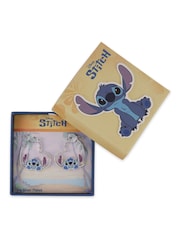 Peers Hardy Blue Disney Stitch Love Heart Hoop Earrings - Image 3 of 3